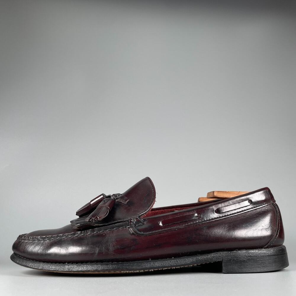 Sebago Men’s Size 10 D Burgundy Leather Slip On Tassel Loafers Dress Shoes GUC